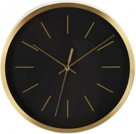 Vilde Zegar Ścienny Czarny Złoty 25Cm (O569933C)