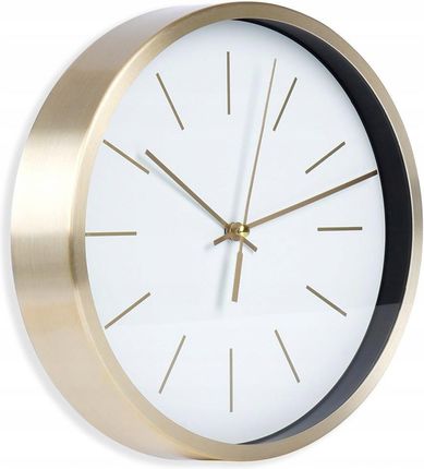 Vilde Zegar Ścienny Biały Złoty 25Cm (O569933B)