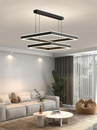 Lampa Wisząca 2 Kwadraty 40+60 Czarna Pilot 110W - Opinie i