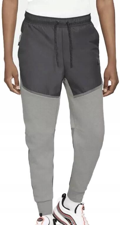 Nike Spodnie Dresowe Tech Fleece Color Block Szare Cz9901063 Xl - Ceny ...