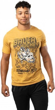 Koszulka Bauer krótki rękaw Icon Skater Sr (rozmiar l, kolor złoty) 