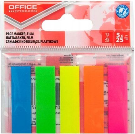 Office Products Zakładki Indeksujące Pp 12X45Mm 5X25K