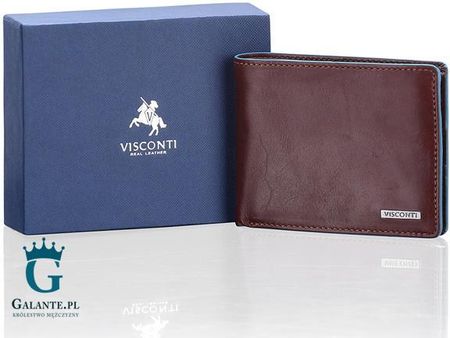 Elegancki cienki portfel męski Visconti ALP-85 RFID