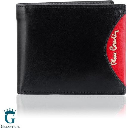 Mały portfel męski Pierre Cardin Black & Red TILAK29 8824 RFID