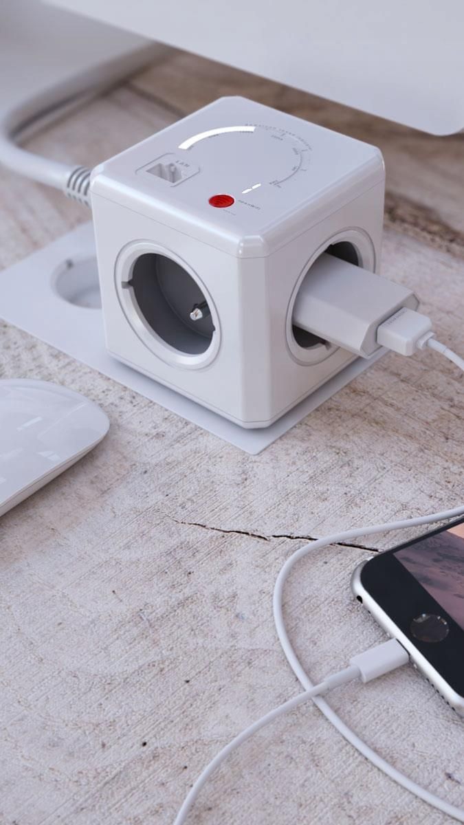 Listwa zasilająca Allocacoc 1,5m kostka PowerCube Repeater