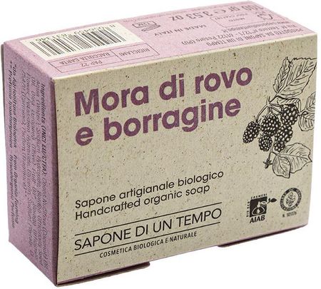 Sapone Di Un Tempo Mydło Biologiczne Rzemieślnicze Ad Kosmetyki Mydło Jeżyna I Ogórecznik 100 g