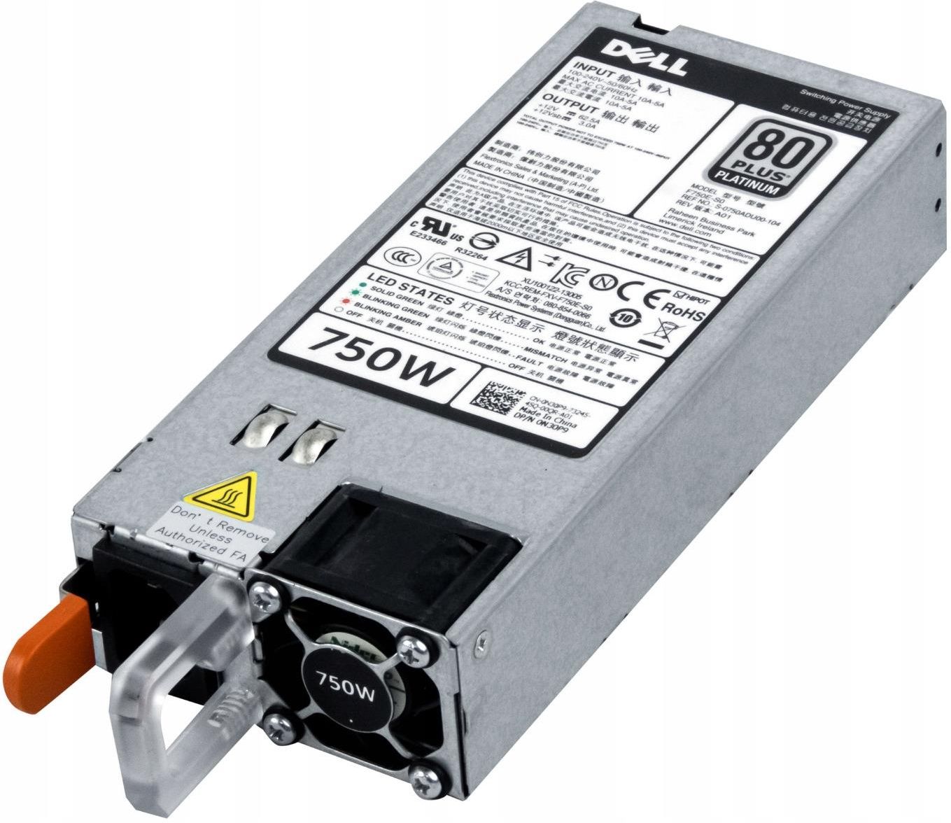 dell 06yfn5 pe r320 r420 r520 r620 r720xd r820 t620... Zasilacz do obudowy serwerowej Dell 750W F750E-S0 R520 R620 R720 R720XD ...