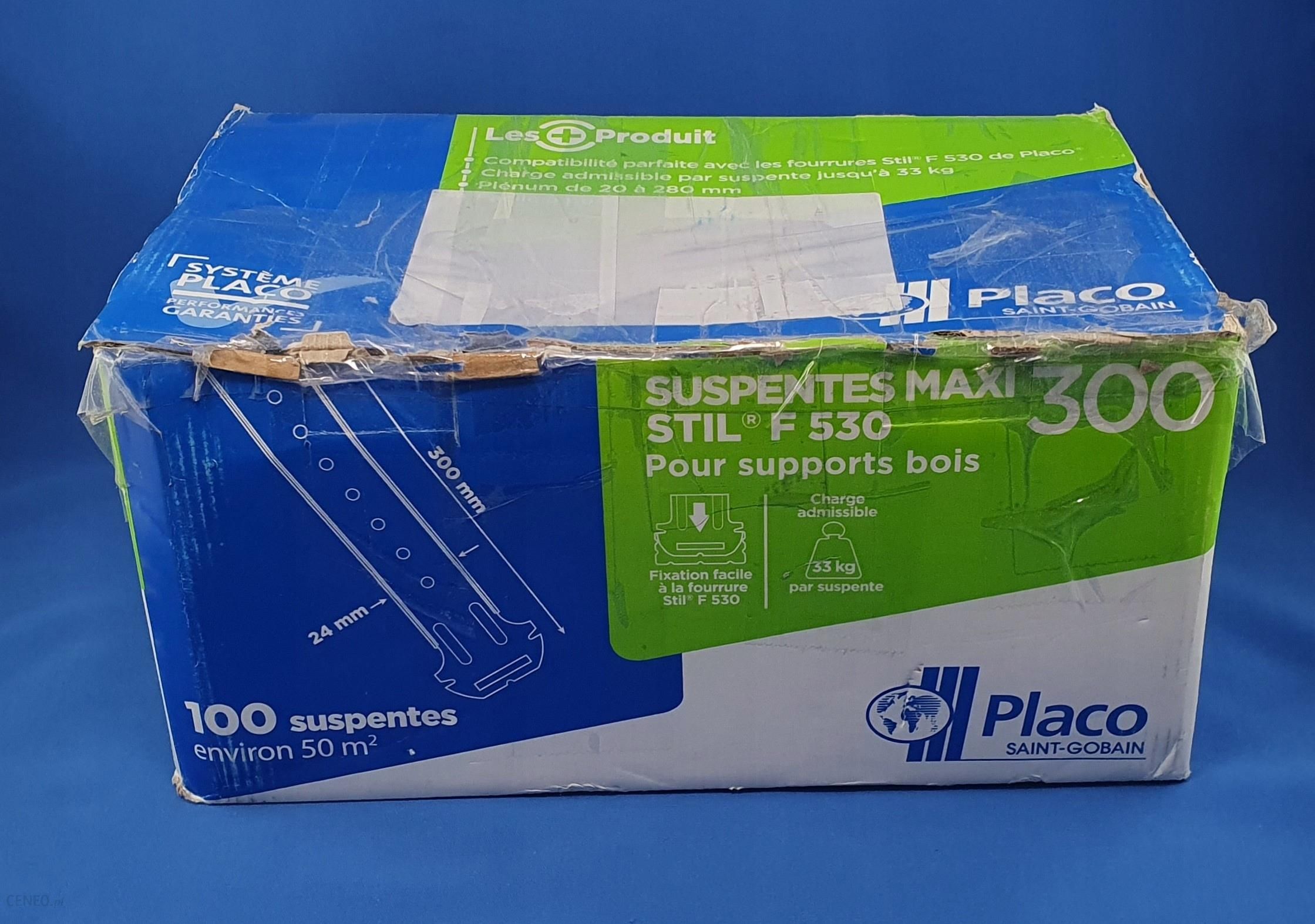 PLACO - Suspente Maxi 300 Stil F 530 boîte de 100 H85400000