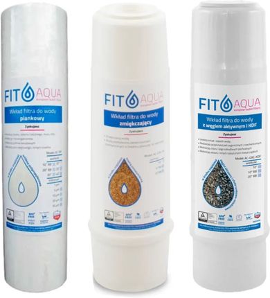 FITaqua Zestaw 3 wkładów do podzlewowego filtra wody