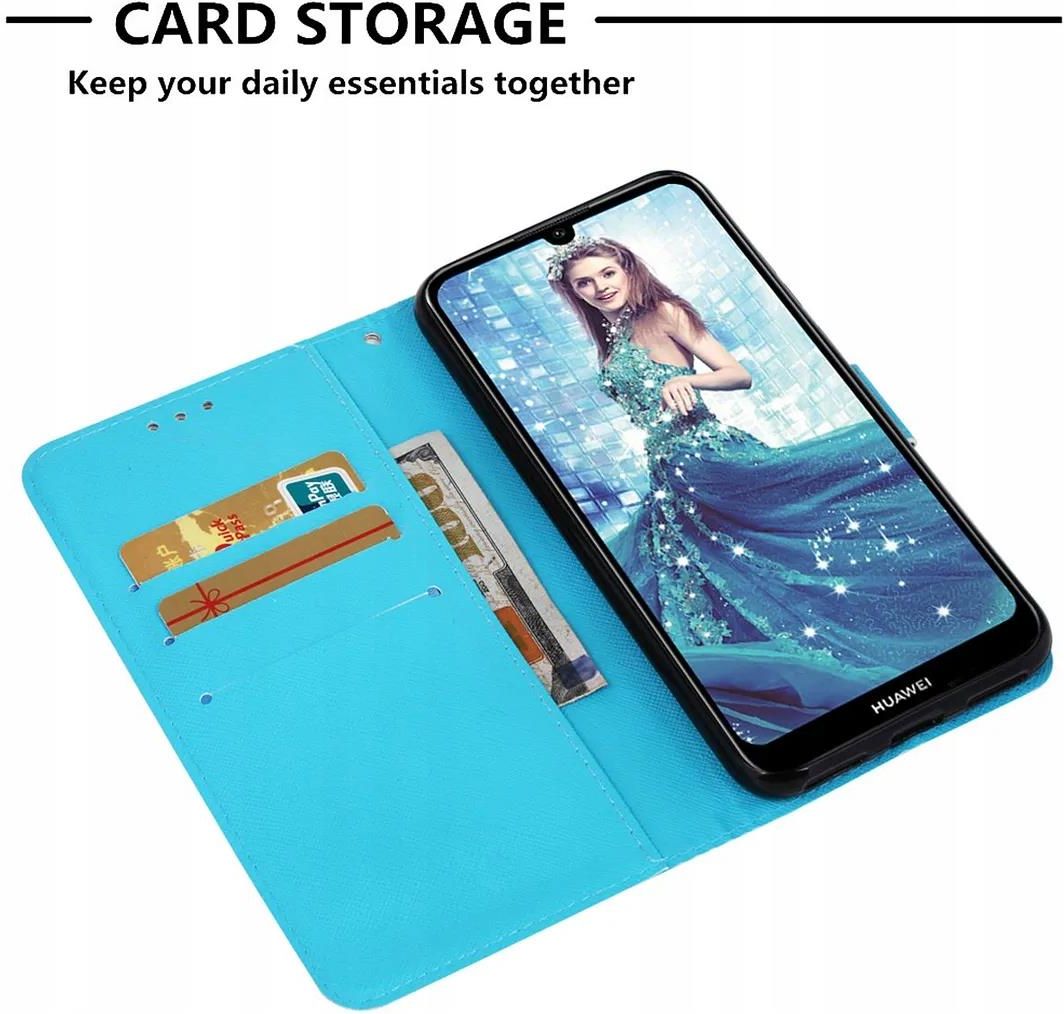 Coque Huawei Y6 2019 Y6s Honor 8A Nuage Modèle Magnétique Flip Folio