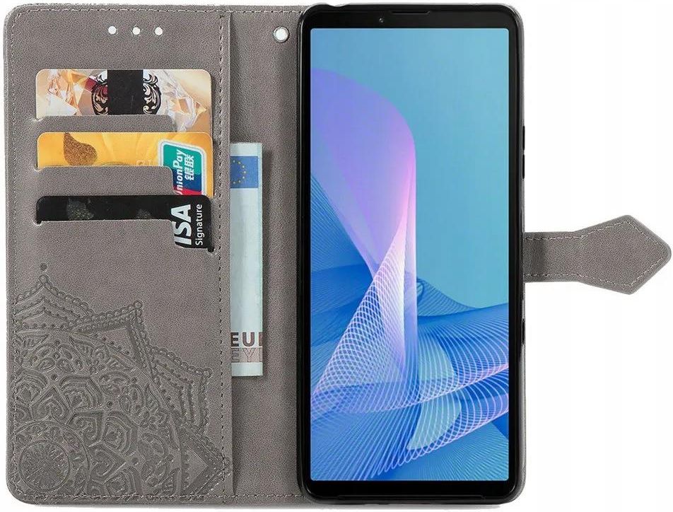 Étui pour Sony Xperia 10 III en Cuir PU Portefeuille avec 360 Degrés Silicone Antichoc