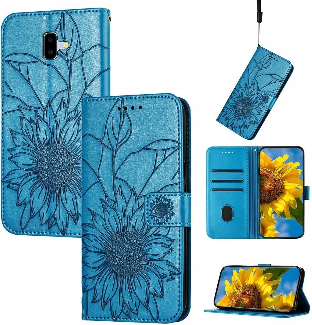 Uposao Galaxy J6 Plus 2018 Funda Carcasa Piel Cartera Libro Dibujo 3D
