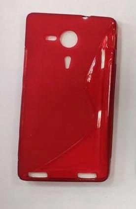 Plecki tył guma Sony Xperia Sp czerwony8