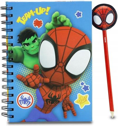 Karactermania Notatnik Zeszyt Ołówek Spiderman Hulk 100 Stron A5