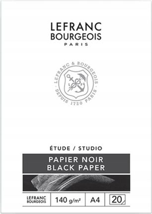 Lefranc & Bourgeois Blok Czarny Rysunkowy 140G Studio A4 20 Kartek