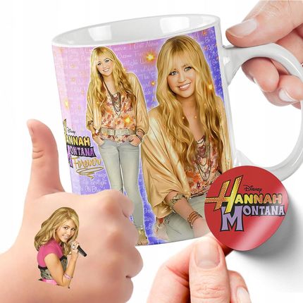 Zestaw Kubek Tatuaże Naklejki Hannah Montana