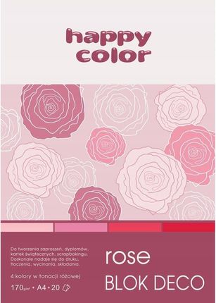 Happy Color Papier Dekoracyjny Galeria Papieru Różowy Blok