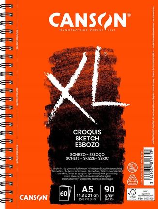 Canson Blok Croquis Xl A5 60K Na Spirali