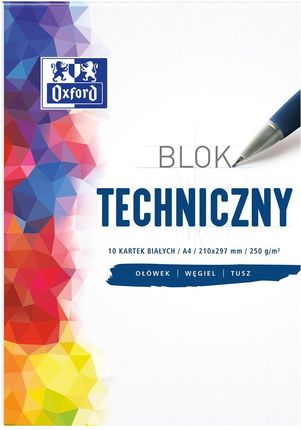 Oxford Blok Techniczny A4 10 Kartek