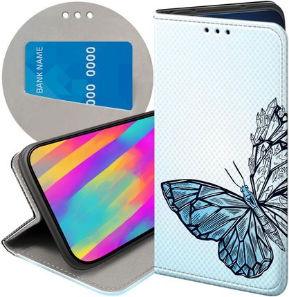 Etui Z Klapką Do Samsung Galaxy Xcover 3 Motyle Butterfly Barwne Case