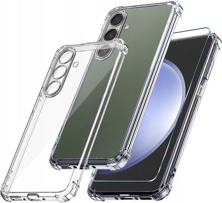 Etui do Samsung Galaxy S23 Fe Anti-shock Clear Case Szkło Ochronne 9H