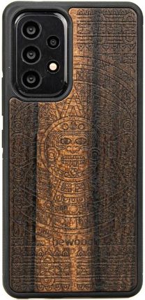 Drewniane Etui na Samsung Galaxy A33 5G Kalendarz Aztecki Ziricote
