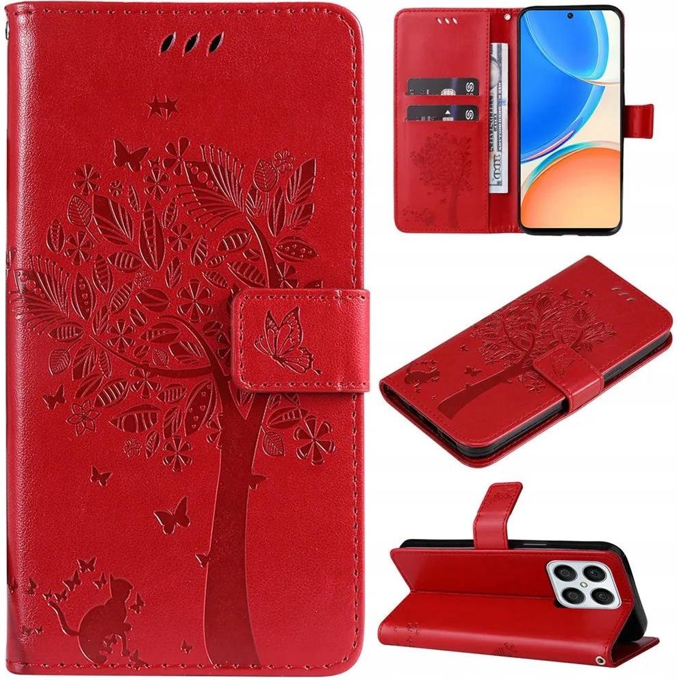 BAILI Cover Honor X8 5G/70 Lite Con Porta Tessere E Blocco RFID - Custodia A Libro Con Cavalletto E Chiusura Magnetica - 5