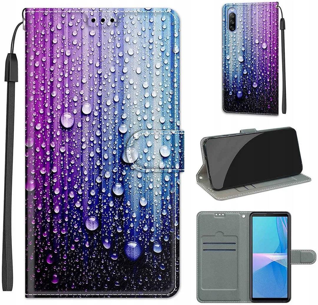 Housse étui Bandoulière Pour Sony Xperia 10 III (2021) - Néoprène Noir, Réfléchissant