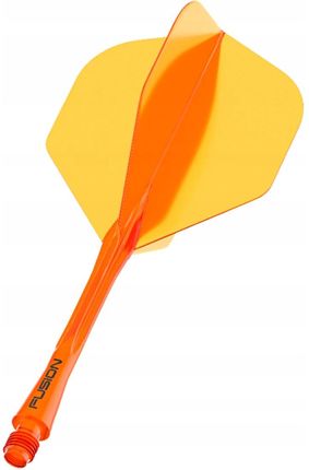 Winmau Fusion Shaft Z Piórkiem Fluoro Orange Pomarańczowy Fluo Short
