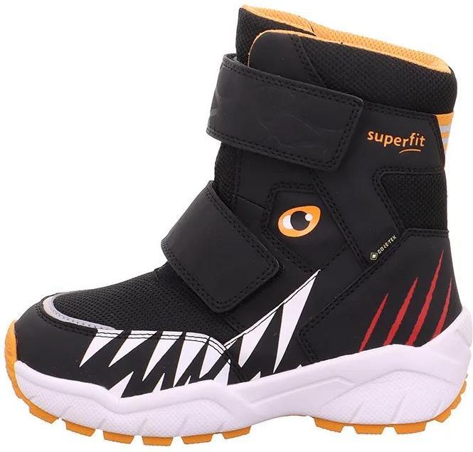 Superfit CULUSUK 2.0 Kinder-Winterstiefel – Mit GORE-TEX, BOA® Fit System, Schwarz/Orange