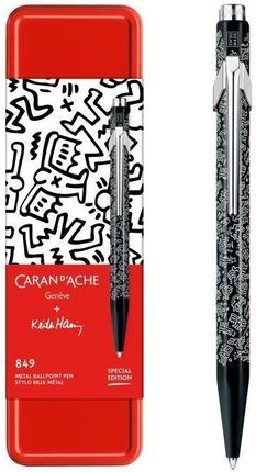 Caran D'Ache Długopis 849 Keith Haring W Pudełku Czarny