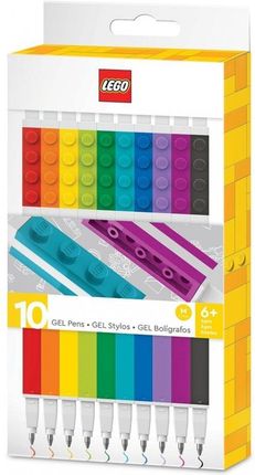 Lego Stationery Długopisy Żelowe Mix Kolorów 10Szt.