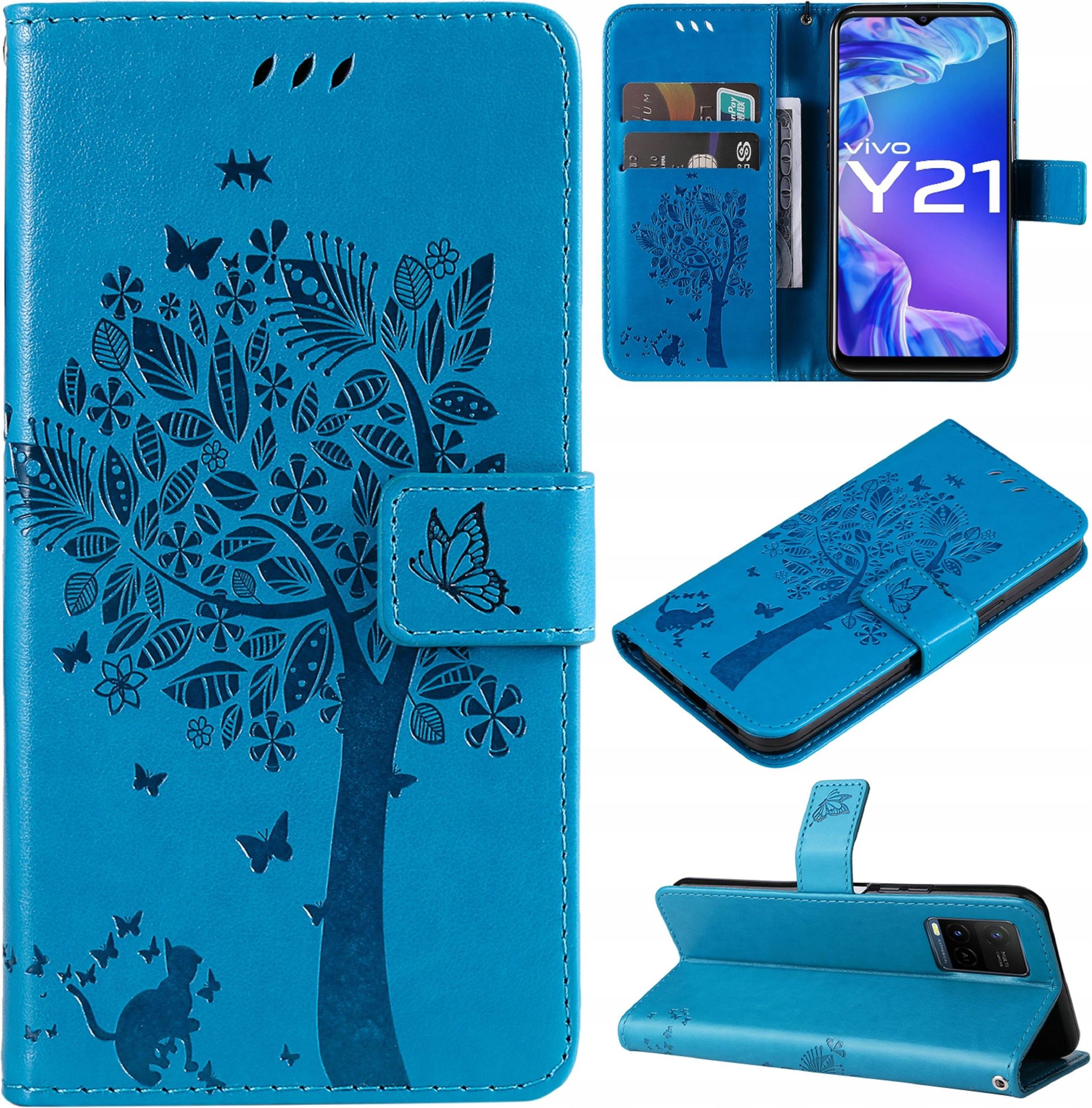 Étui HONLEN Pour Vivo Y21 / Y21s / Y33s 4G – Coque En Cuir PU Avec Protection D'angle – Blanc
