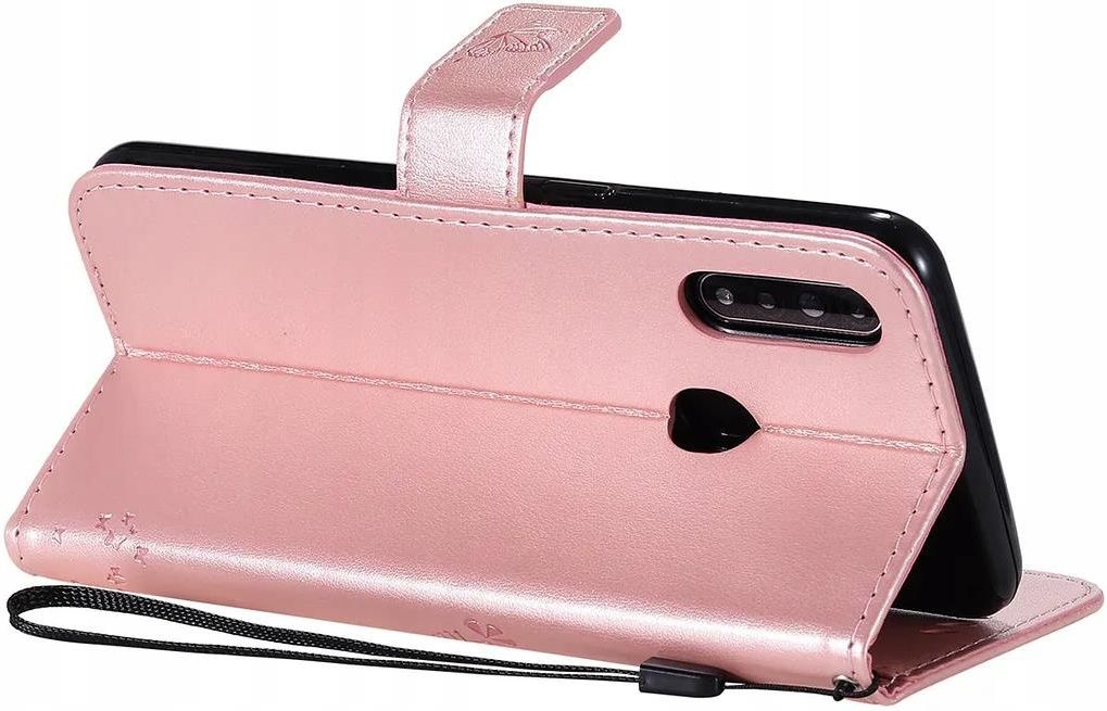 Xinyunew Cover Per OPPO A31 2020/A8 | Custodia A Portafoglio Con Vetro Temperato E Supporto | Rossa
