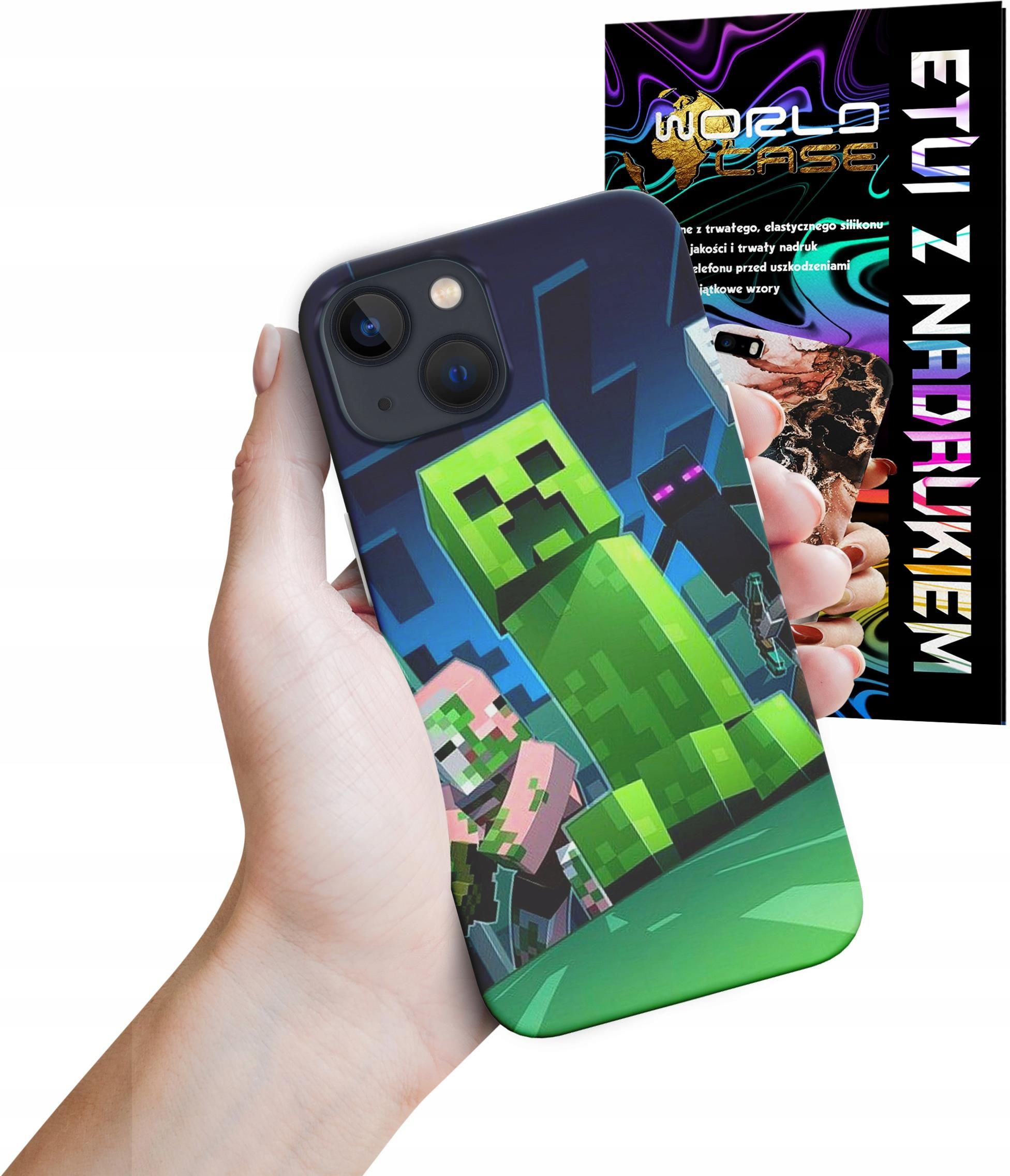 Etui Case Do Iphone 15 Minecraft Creeper Dziecięce Roblox - Etui na ...