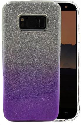 Etui Glitter Ombre Brokat do Samsung A30 Szkło