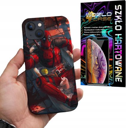 Etui Do Iphone 14 Plus Deadpool Marvel Filmowe +szkło Hartowane