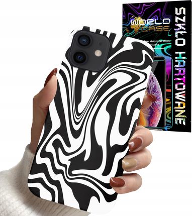 Etui Do Iphone 12 Mini Abstrakcja Zebra Modne Dla Kobiet +szkło