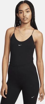 Damskie przylegające body na cienkich ramiączkach Nike Sportswear Chill Knit - Czerń