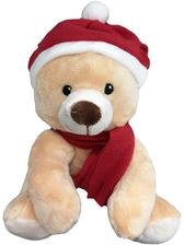 Zdjęcie Chinchilla Beżowy Miś W Czapce Św Mikołaja 21Cm - Płock