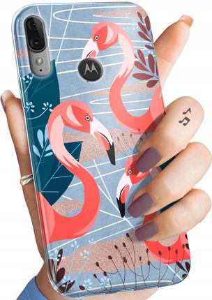 Etui Do Motorola Moto E6 Plus Flaming Flamingi Ptaki Obudowa Case