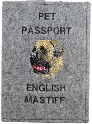 Mastif brazylijski Haftowany pokrowiec na paszport - Ceny i opinie