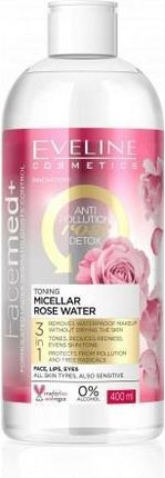 Eveline Cosmetics Eveline Facemed+ Micellar Rose Water Płyn Micelarny Woda Różana 3W1 400Ml Vegan
