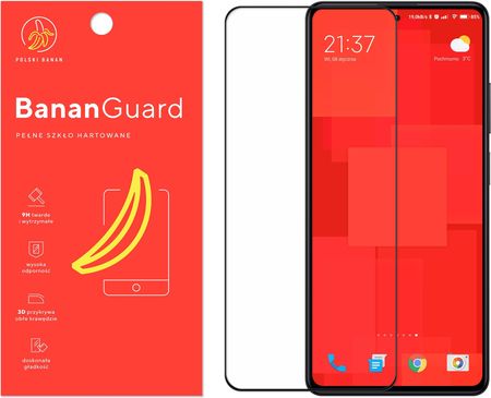 Polski Banan Szkło Hartowane 3D Bananguard Pełne Do Xiaomi Redmi Note 12 Pro
