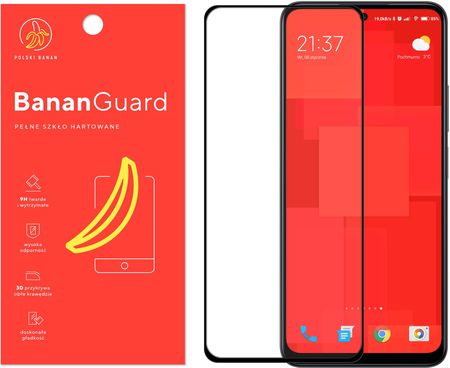 Polski Banan Szkło Hartowane 3D Bananguard Pełne Do Xiaomi Redmi Note 12 4G