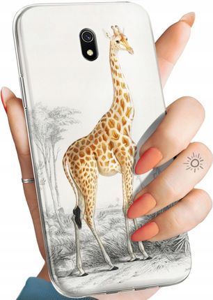 Etui Do Xiaomi Redmi 8A Żyrafa Śmieszne Sawanna Obudowa Pokrowiec