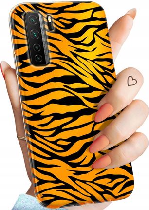 Etui Do Huawei P40 Lite 5G Tygrys Tygryesk Tiger Obudowa Pokrowiec