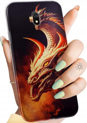 Etui Do Xiaomi Redmi 8A Smoki Dragon Taniec Smoków Obudowa Pokrowiec
