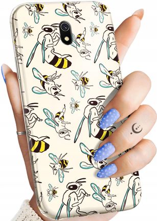 Etui Do Xiaomi Redmi 8A Owady Motyle Pszczółki Obudowa Pokrowiec Case