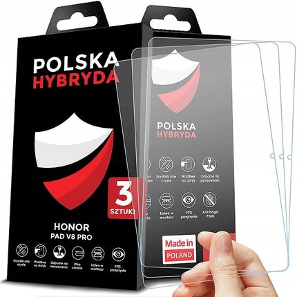 Icover 3Pack Nietłukące Szkło Ochronne Szkiełko Ekran Honor Pad V8 Pro